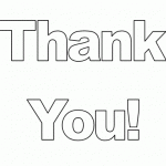 Preview of a simple printable Thank You card!