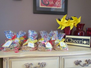 cheerio themed birthday party