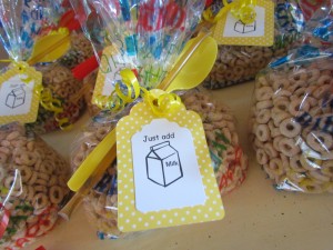 cheerio themed birthday party