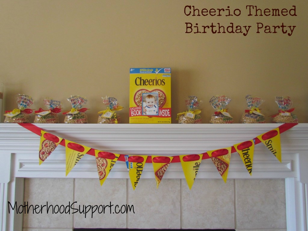 cheerio themed birthday party