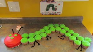 very hungry caterpillar cupcake cake