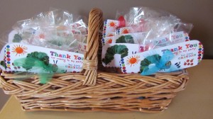 very hungry caterpillar cookies