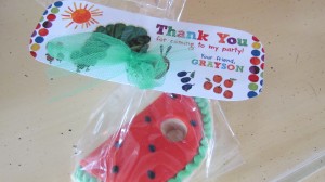 very hungry caterpillar cookies