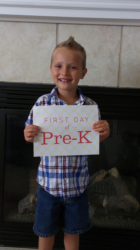 first day of pre-k