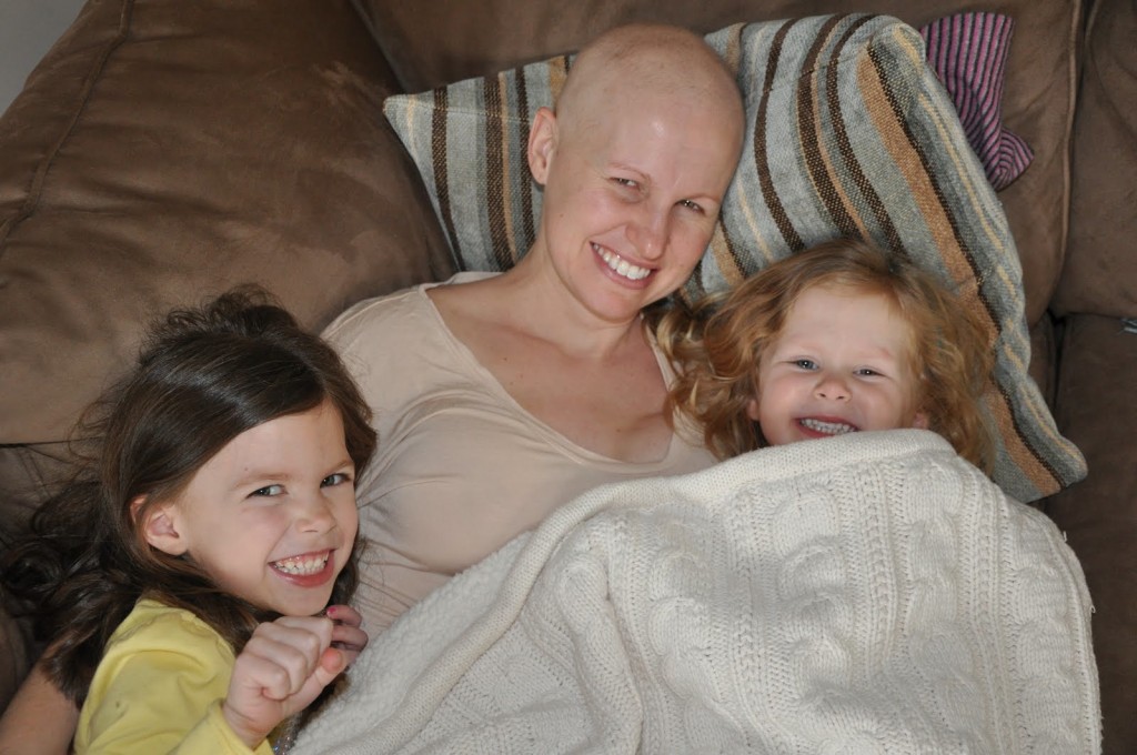 Consano founder, Molly, with her two chemo buddies.