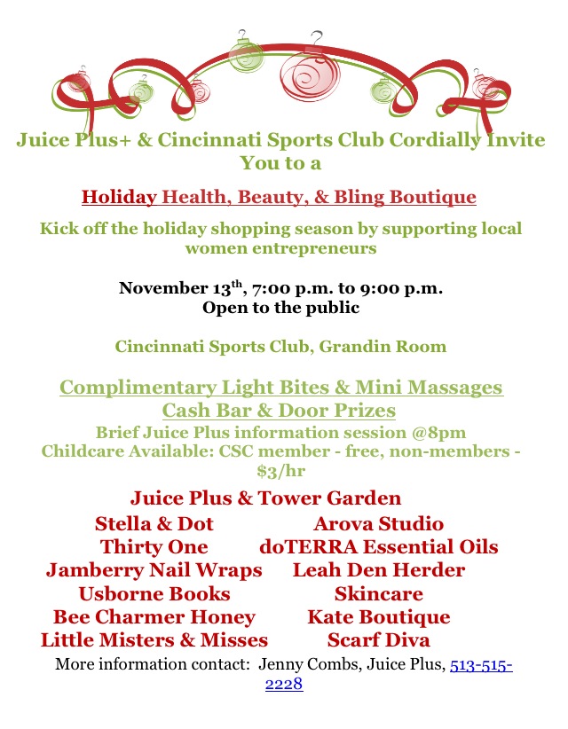 healthy holiday event