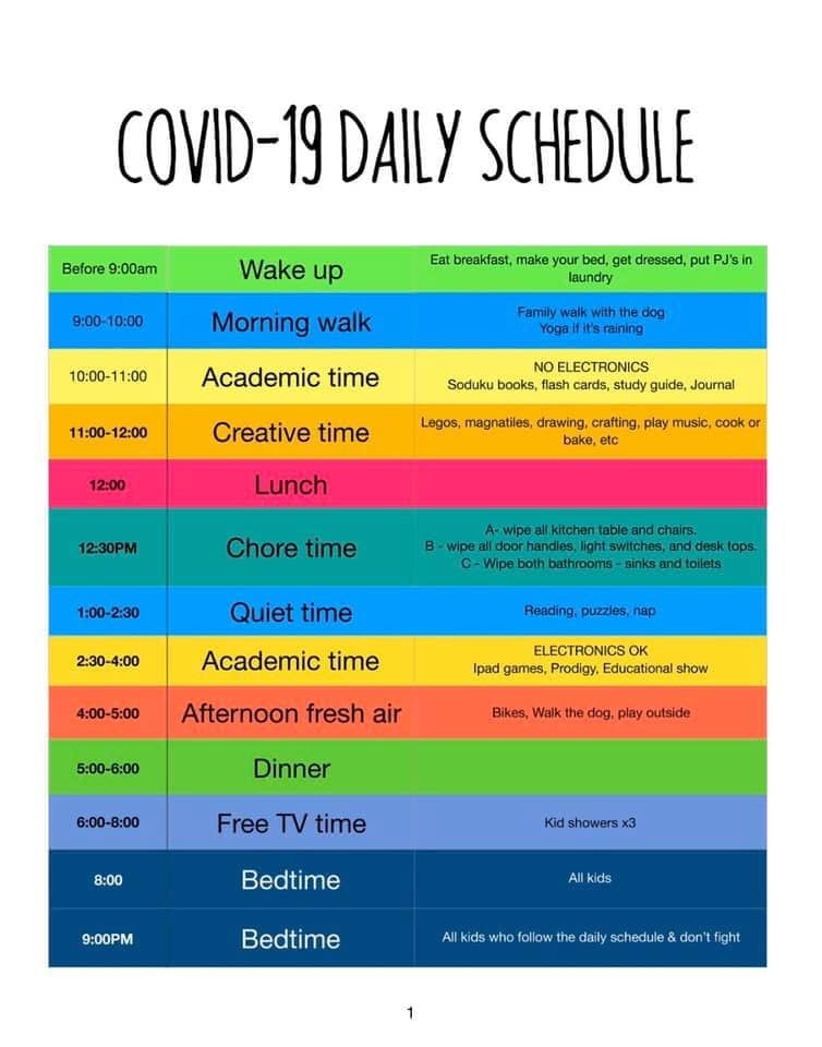 Daily Schedule 