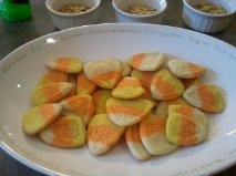 Candy Corn Sugar Cookies