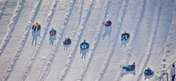 beach mountain snow tubing