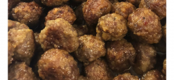 Asian Maple Sausage Meatballs